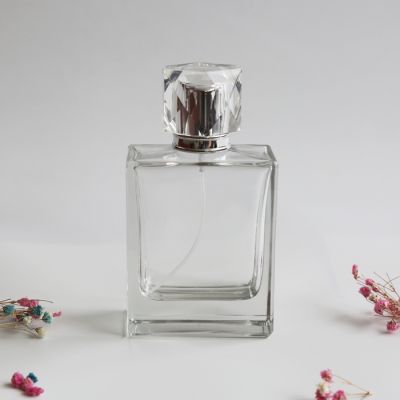 100ml high quality rectangle perfume glass bottle 