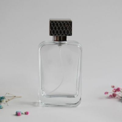 70ml rounded edge transparent perfume glass bottles 
