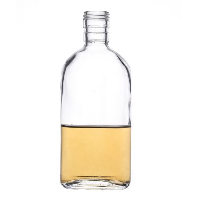 Wholesale Customize Cheap Flat Empty Lead Free 250ml Glass Bottle Factory