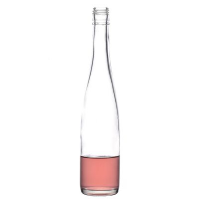 Factory Direct Sale Hot Sale Clear Round Flint 500ml Glass Liquor Bottle Wholesale 