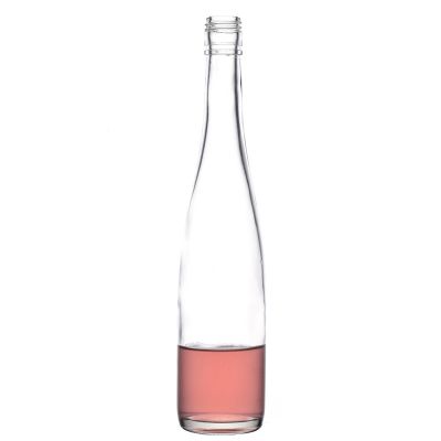 Factory Direct Sale Hot Sale Clear Round Flint 500ml Glass Liquor Bottle Wholesale 