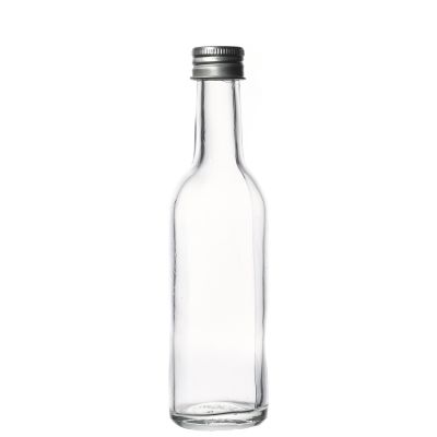 Glass Bottle Manufacturer High Quality Spirit Wine Liquor Round Mini Glass Bottle 
