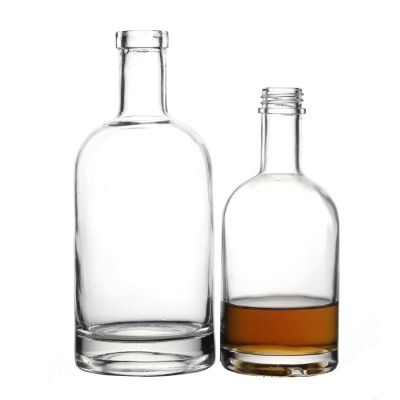 Hot Sale High Quality Flint Vodka Cork Customize Glass Bottles Wholesale for Liquor 