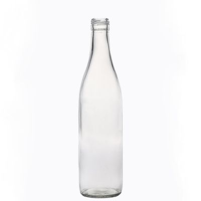 Glass Bottle Factory Empty Hot Sale Wholesale Round Flint Glass Bottle for Liquor 