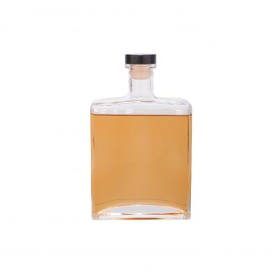 square glass bottles for liquor 750ml 