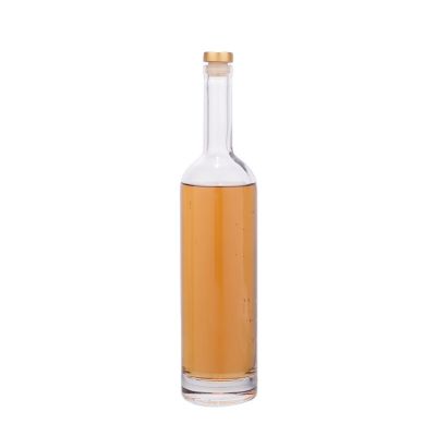 Wholesale Aluminum Top Cork 75cl/25fl oz Glass Vodka bottle