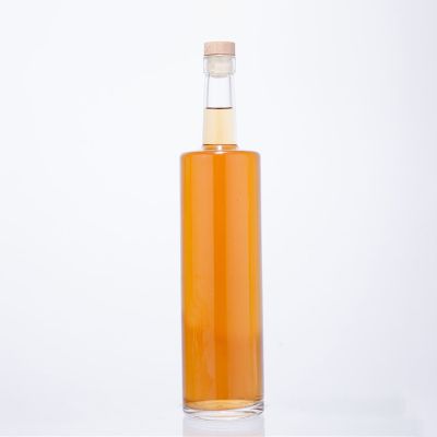 wooden top cork 750ML high end wine glass bottle vodka 