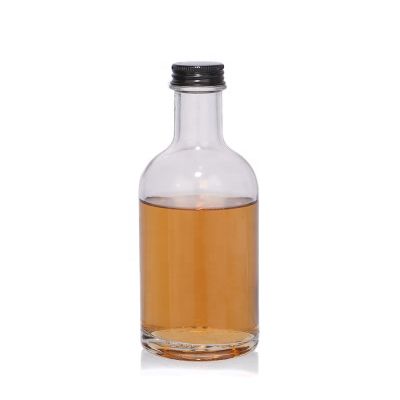 Hot sale 8oz glass alcoholic beverage bottles, 28mm neck finished twist off lids