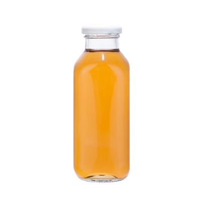 hot filling10oz square bottle juice glass 300ml 