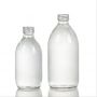 16oz glass beverage bottle with aluminum cap 