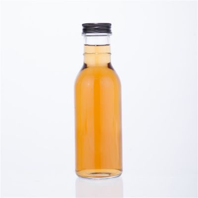 Ring neck 12oz 355ml beverage glass bottle with screw aluminum lid