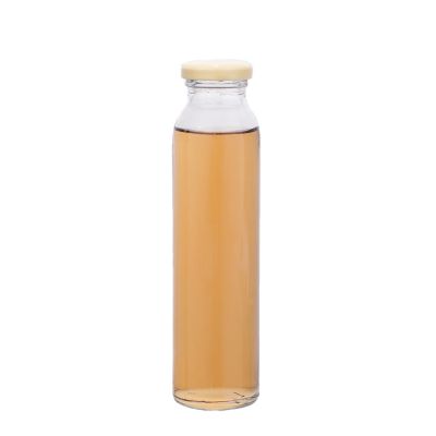 Hot sale 30cl Round Glass beverage bottle with twist lug lid 