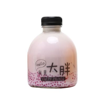 250ml glass beverage bottles with tamper evident lid