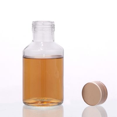 25cl Long neck round flint glass round bottle for beverage 