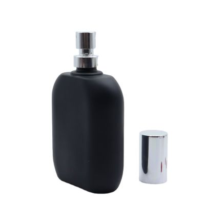 100ml wholesale empty fancy oil air aroma diffuser clear black spray perfume glass bottle 