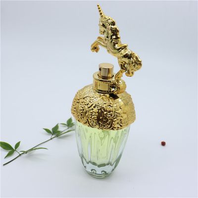 Wholesale high quality 90ml cosmetics packaging empty perfume bottles with pump spray 