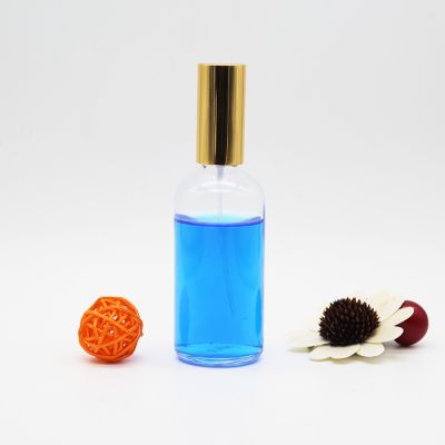 custom luxury design 100ml clear glass spray bottle perfume bottle