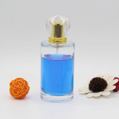 High quality 100ml normal Cylinder Shape perfume glass bottle