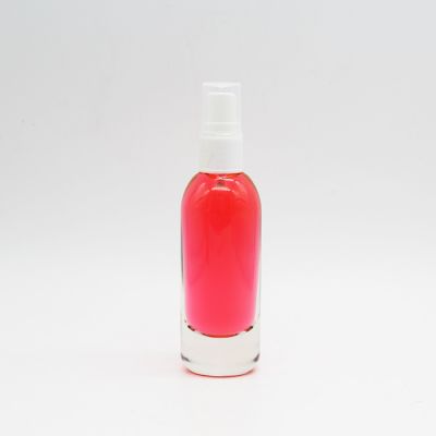 Custom 30ml Clear round Spray Glass Perfume Bottle