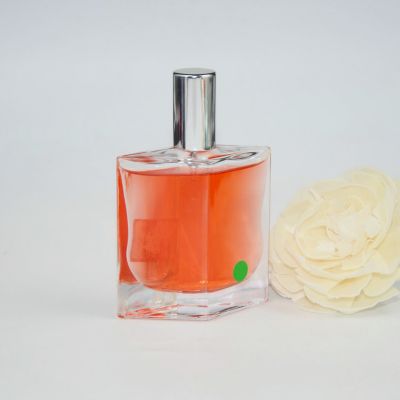 Hot sell diamond shape 50ml empty perfume glass bottles 