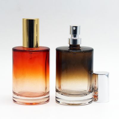 Factory wholesale high-end perfume bottles 50ml Spray paint glass perfume bottles 