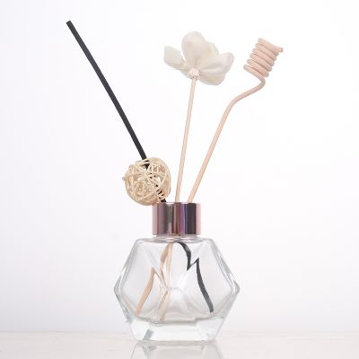 100ml 200ml Irregular Shape Multi-faceted glass bottle for essential oil aromatherapy perfume 