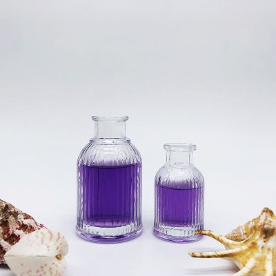 Wholesale 40ml/100ml/150ml/200ml empty fashion Roman style glass reed diffuser bottle 