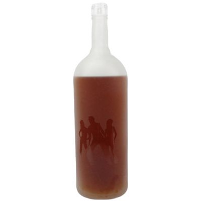 Hot sale factory direct Matte 750 ml liquor bottle bottle for liquor plastic liquor bottle vase 