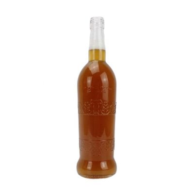 Hot selling clear 500ml Spirit glass bottles for whisky liquor vodka glass empty bottle 