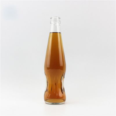 Drinking water 250 ml liquor bottles glass with screw cap 