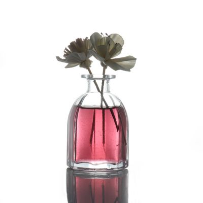 150ML Octagonal Bottom Birdcage Aroma Bottle Transparent Bayonet Glass Fragrance Bottle Home Dried Flower Glass Bottle