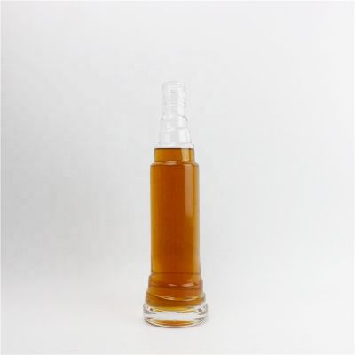Empty clear 350ml Spirit Glass Bottle vodka whisky mini liquor bottles 