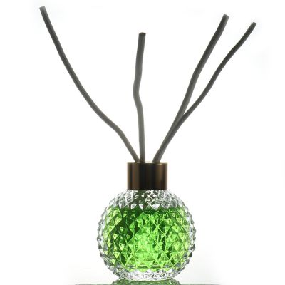 100ML 200ML Round Ball Aromatherapy Bottle Thick Glass Fragrance Bottle Indoor Rattan Aromatherapy Bottle