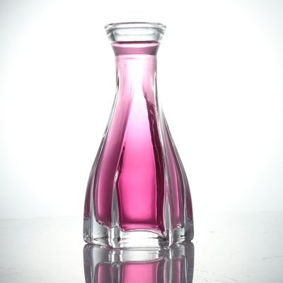 100ML Stripe Aromatherapy Bottle Cone Glass Fragrance Bottle Indoor Rattan Aromatherapy Bottle
