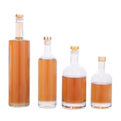 Hot sale 50cl/16oz liquor wine bottle, flint glass spirits bottle 