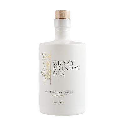 50cl glass gin bottles packaging with wooden top cork 