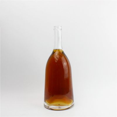 Vodka bottle with cork 1000ml empty glass bottle 