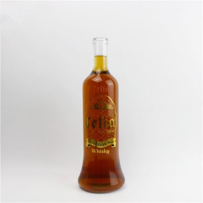 Factory Direct High Quality hand unique spirit bottle customize spirit glass bottles 