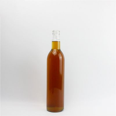 Clear 650ml empty glass wine bottle