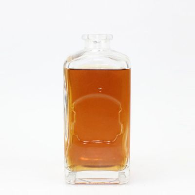 530ml empty clear glass bottle wine glass bottle support customized 