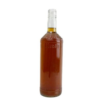 Transparent wine bottle carving 700ml thickness glass bottles wine bottles 