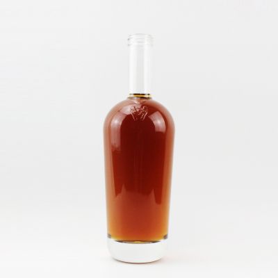 Transparent glass bottle 750ml for vodka whisky champagne