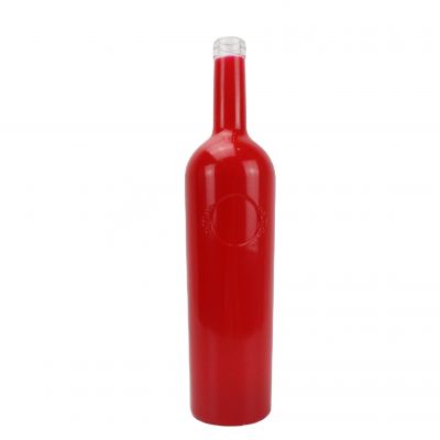 2020 Empty 500ml 750ml Spirit glass bottles for whisky liquor vodka glass empty bottle liquor red bottle 