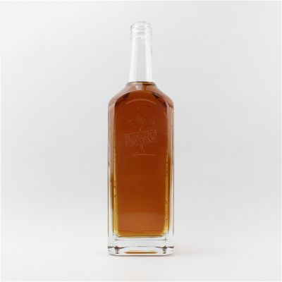 High quality 720ml oblong glass bottles for wine vodka liquor with corks 