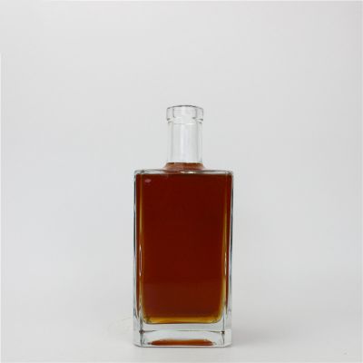 Wholesale factory price oblong liquor glass bottle