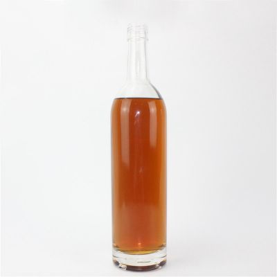 Classic 750ml empty liquor glass bottle support custom 