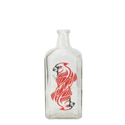 Unique style 750ml liquor glass bottle