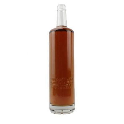 Can be custom classic good quality clear liquor glass bottle 
