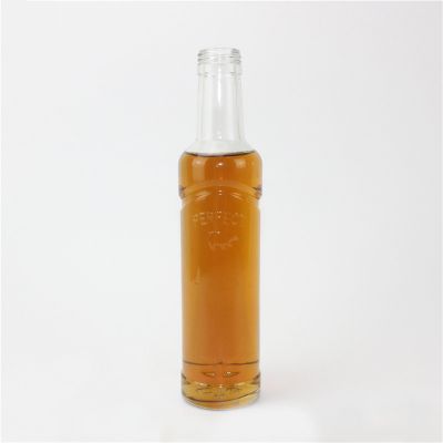 Clear 250ml liquor glass bottle 