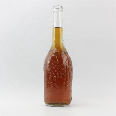 Deep processing clear glass bottles 